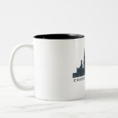 Skyline-Architektur-Kunst-Geschenke Chicagos Zweifarbige Tasse (Links)