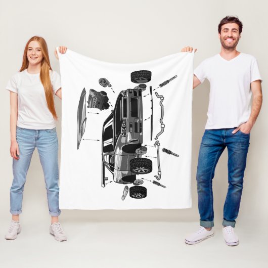 SKYLINE-ASSEMBLY R34 FLEECEDECKE (Beispiel)