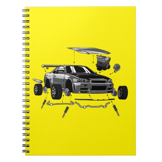 SKYLINE-ASSEMBLY R34 NOTIZBLOCK (Vorderseite)