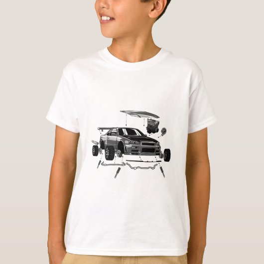SKYLINE-ASSEMBLY R34 T-Shirt (Vorderseite)