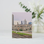 Skyline Atlanta Georgia Postkarte (Stehend Vorderseite)