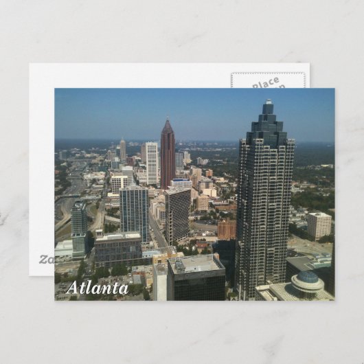 Skyline Atlanta Postkarte (Vorne/Hinten)