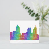 Skyline Atlanta Postkarte (Stehend Vorderseite)