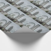 Skyline Atlantas Georgia Geschenkpapier (Ecke)
