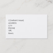 Skyline Atlantas Georgia SG-Verblaßten Ruhm Visitenkarte (Rückseite)