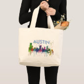 SKYLINE AUSTINS TEXAS JUMBO STOFFBEUTEL (Vorderseite (Produkt))