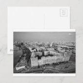 Skyline B&W Moskau Postkarte (Vorne/Hinten)