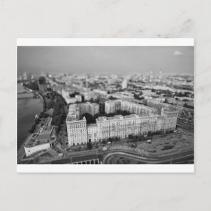 Skyline B&W Moskau Postkarte