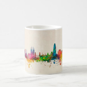 Skyline Barcelonas Spanien Kaffeetasse