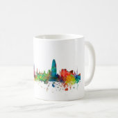 Skyline Barcelonas Spanien Kaffeetasse (VorderseiteRechts)