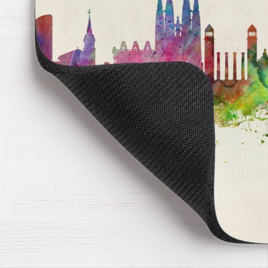 Skyline Barcelonas Spanien Mousepad (Ecke)