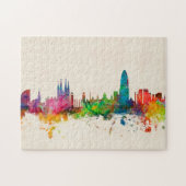 Skyline Barcelonas Spanien Puzzle (Horizontal)