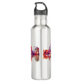 Skyline Basel Schweiz Edelstahlflasche (Rückseite)