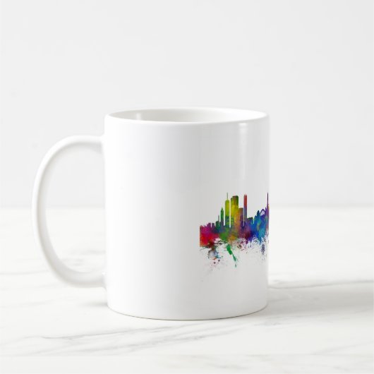 Skyline Basel Schweiz Kaffeetasse (Links)