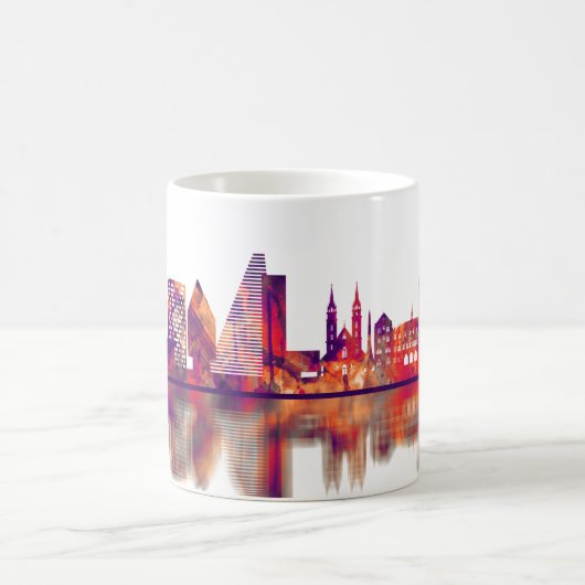 Skyline Basel Schweiz Kaffeetasse (Mittel)