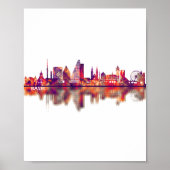 Skyline Basel Schweiz Poster (Vorne)