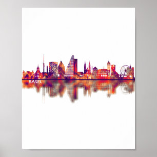 Skyline Basel Schweiz Poster