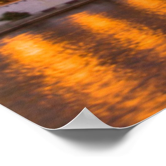 Skyline bei Dämmerung, am Grand River 2 Poster (Ecke)