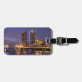 Skyline bei Dusk, am Grand River Gepäckanhänger (Vorderseite horizontal)