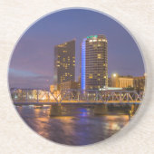 Skyline bei Dusk, am Grand River Untersetzer (Vorne)