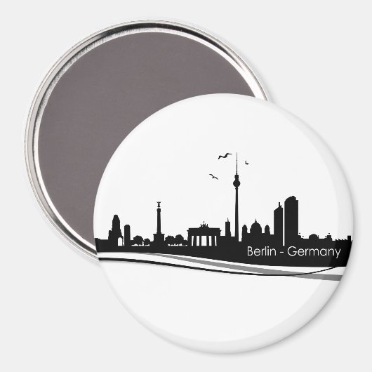 Skyline Berlin Magnet (Vorderseite/Rückseite)