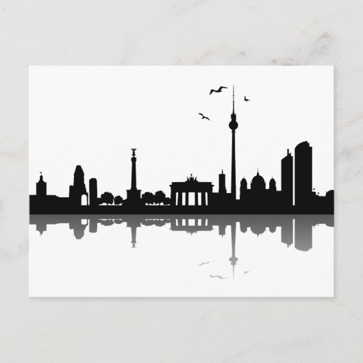 Skyline Berlin Postkarte (Vorderseite)