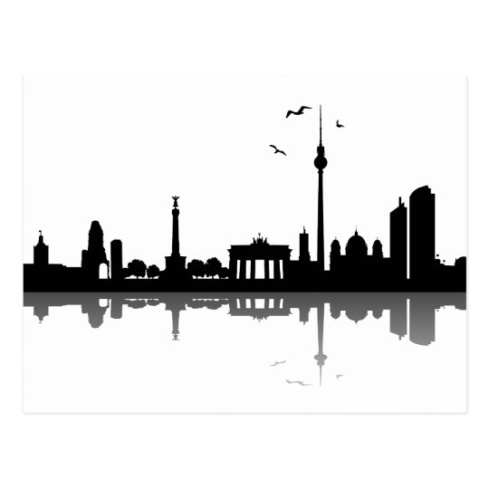 Skyline Berlin Postkarte Zazzle.de