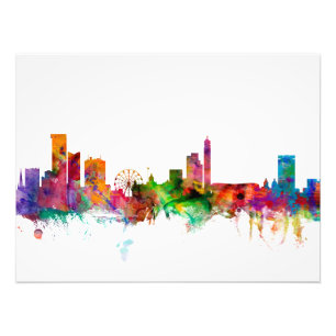 Skyline Birminghams England Fotodruck