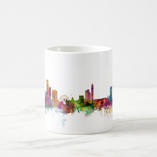 Skyline Birminghams England Kaffeetasse (Mittel)
