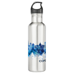 Skyline Blue Edelstahlflasche