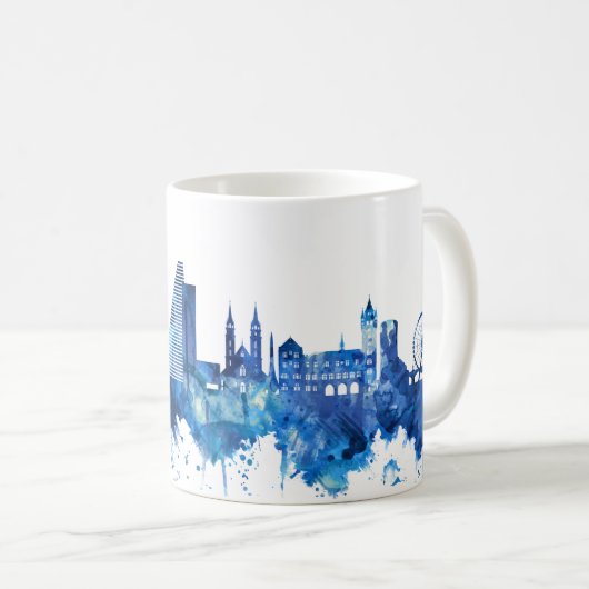 Skyline Blue Kaffeetasse (VorderseiteRechts)
