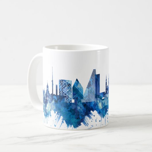 Skyline Blue Kaffeetasse (Vorderseite Links)