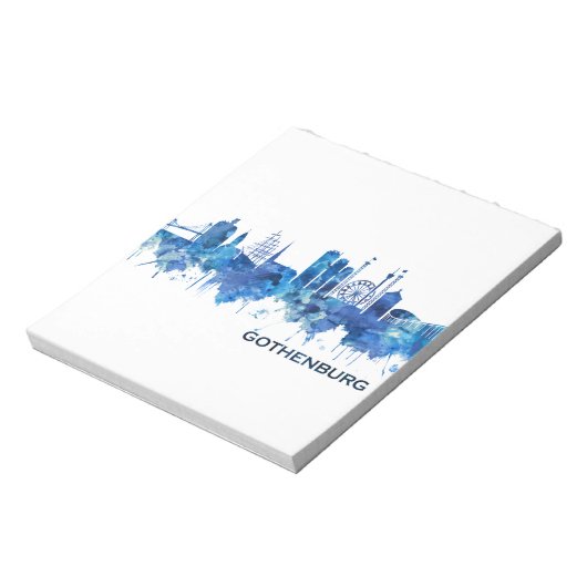 Skyline Blue Notizblock (Rotiert)