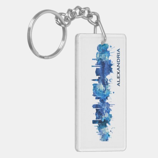 Skyline Blue Schlüsselanhänger (Vorderseite links)