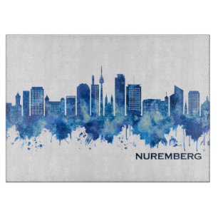 Skyline Blue Schneidebrett