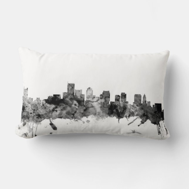 Skyline Bostons Massachusetts Lendenkissen (Vorderseite)