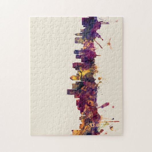 Skyline Bostons Massachusetts Puzzle (Vertikal)