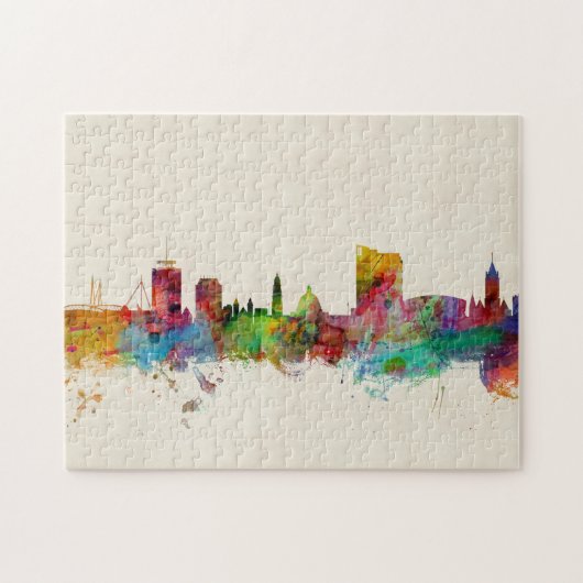 Skyline Cardiffs Wales Puzzle (Horizontal)