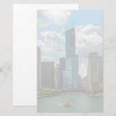 Skyline Chicago Briefpapier (Vorne/Hinten)