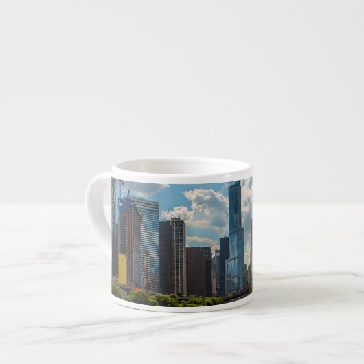 Skyline Chicago Espressotasse (Vorderseite Links)