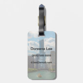 Skyline Chicago Gepäckanhänger (Rückseite vertikal)