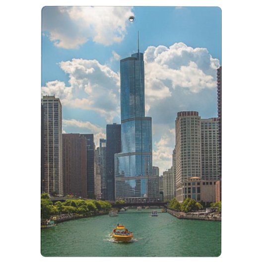 Skyline Chicago Klemmbrett (Rückseite)