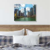 Skyline Chicago Leinwanddruck (Insitu (Schlafzimmer))