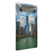 Skyline Chicago Mini Klemmbrett (Schrägansicht)