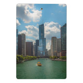 Skyline Chicago Mini Klemmbrett (Rückseite)