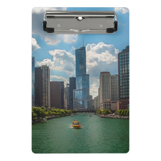 Skyline Chicago Mini Klemmbrett (Vorderseite)
