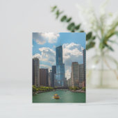 Skyline Chicago Postkarte (Stehend Vorderseite)