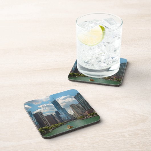 Skyline Chicago Untersetzer (Rechte Seite)