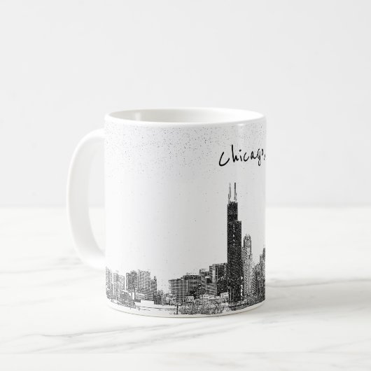 Skyline Chicagos, IL Kaffeetasse (Vorderseite Links)