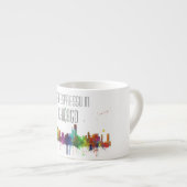 SKYLINE CHICAGOS, ILLINOIS ESPRESSOTASSE (Vorderseite Rechts)